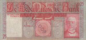 25 Gulden p50 6 6 1931 F